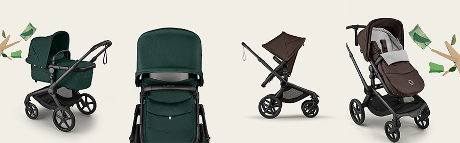 Bugaboo Fox 5 Renew in Fern Green and Cocoa Brown