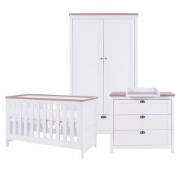 Tutti Bambini Verona 3 Piece Room Set White/Oak