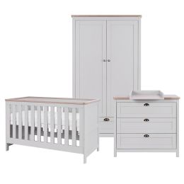 Tutti Bambini Verona 3 Piece Room Set Dove Grey/Oak