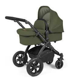 Ickle Bubba Stomp Luxe All In One Cirrus I-Size Travel System Woodland Plus Free Bedside Crib