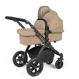 Ickle Bubba Stomp Luxe All In One Cirrus I-Size Travel System Desert Plus Free Bedside Crib