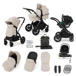 Ickle Bubba Stomp Luxe 12 Piece Nimbus 180° Travel System Bundle Stone