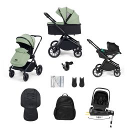 Ickle Bubba Altima 12 Piece Nimbus 180° Travel System Bundle Sage Green