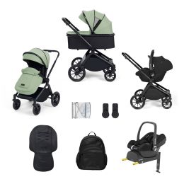 Ickle Bubba Altima 12 Piece Maxi Cosi Cabrio Travel System Bundle Sage Green