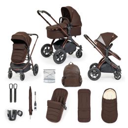 Ickle Bubba Stomp Luxe Elements Edition 12 Piece Pram Bundle Chestnut