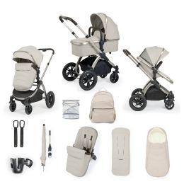Ickle Bubba Stomp Luxe Elements Edition 12 Piece Pram Bundle Moonbeam