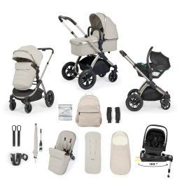 Ickle Bubba Stomp Luxe Elements Edition 15 Piece Nimbus 180° Travel System Bundle Moonbeam