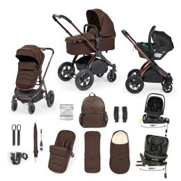 Ickle Bubba Stomp Luxe Elements Edition 16 Piece Nimbus 180° & Radial 360° Travel System Bundle Chestnut