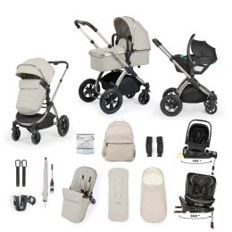 Ickle Bubba Stomp Luxe Elements Edition 16 Piece Nimbus 180° & Radial 360° Travel System Bundle Moonbeam
