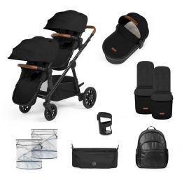 Ickle Bubba Virgo Growing Family 11 Piece Pram Bundle Black