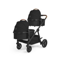 Ickle Bubba Virgo Growing Family Twin 12 Piece Pram Bundle Black