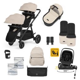 Ickle Bubba Virgo Growing Family 14 Piece Nimbus 180° Travel System Bundle Stone