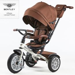 Bentley 6 in 1 Trike Satin White / Brown