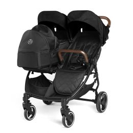 Ickle Bubba Venus Prime Double Stroller Black