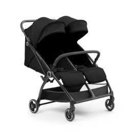 Ickle Bubba Aries Double Autofold Stroller Black