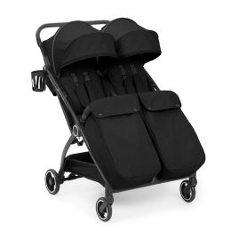 Ickle Bubba Aries Double Max Autofold Stroller Black
