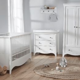 CuddleCo Clara 3 Piece Room Set White