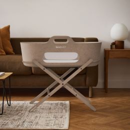 SnuzBaskit Mocha Moses Basket & Mocha Stand Accessories Bundle
