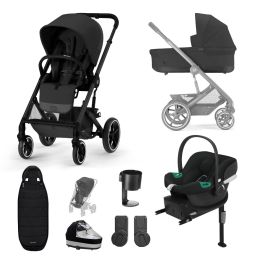 Cybex Balios S Lux 10 Piece Bundle Moon Black