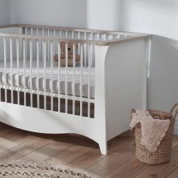 CuddleCo Clara Cot Bed White/Ash