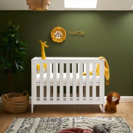 Obaby Nika Mini Cot White Wash