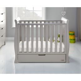 Obaby Stamford Space Saver Cot Warm Grey