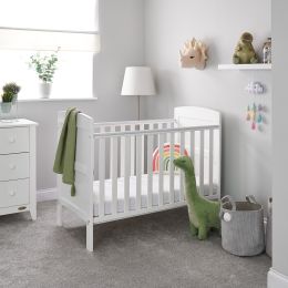 Obaby Grace Mini Cot 2 Piece Room Set White