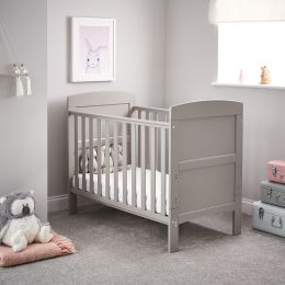 Obaby Grace Mini Cot Warm Grey