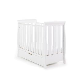 Obaby Stamford Space Saver Sleigh Cot White