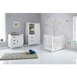 Obaby Stamford Mini 3 Piece Room Set White