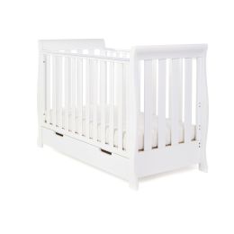 Obaby Stamford Mini Sleigh Cot White