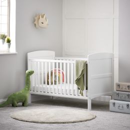 Obaby Grace Cot Bed 2 Piece Room Set White