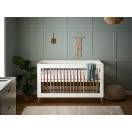 Obaby Maya Cot Bed White And Natural