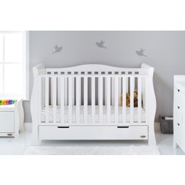 Obaby Stamford Luxe Cot Bed White