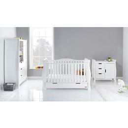 Obaby Stamford Luxe 3 Piece Room Set White