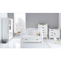 Obaby Stamford Luxe 4 Piece Room Set White