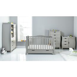 Obaby Stamford Luxe 4 Piece Room Set Warm Grey