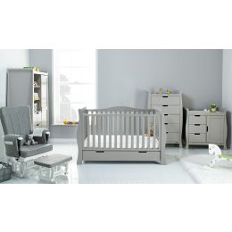 Obaby Stamford Luxe 5 Piece Room Set Warm Grey