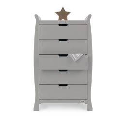 Obaby Stamford Tall Chest Of Drawers Warm Grey