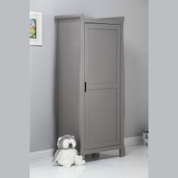 Obaby Stamford Sleigh Single Wardrobe Taupe Grey