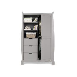 Obaby Stamford Double Wardrobe Warm Grey