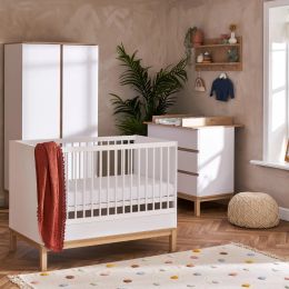 Obaby Astrid Mini Cot 3 Piece Room Set White