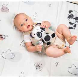 Tiny Love Panda Rattle Decor Black & White