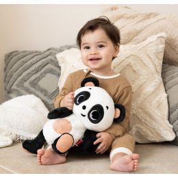 Tiny Love Panda Snuggly Buddy Decor Black & White