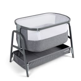 Bubba & Me Bedside Crib Space Grey