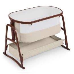 Ickle Bubba & Me Luxe Bedside Crib Stone
