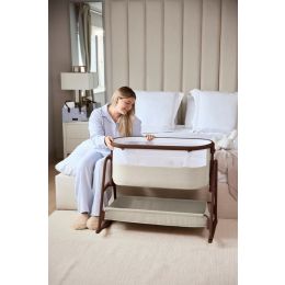 Ickle Bubba & Me Luxe Bedside Crib Stone
