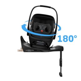 Maxi Cosi Fame Cabin Travel System Bundle With Coral Slide Pro Car Seat Onyx Black