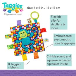 Taggies Crinkle Me Sensory Toy Monkey