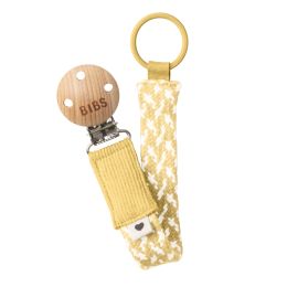 Bibs Pacifier Clip Pale Butter/Ivory